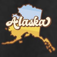 Retro Alaska State Logo 15oz Campfire Ceramic Mug