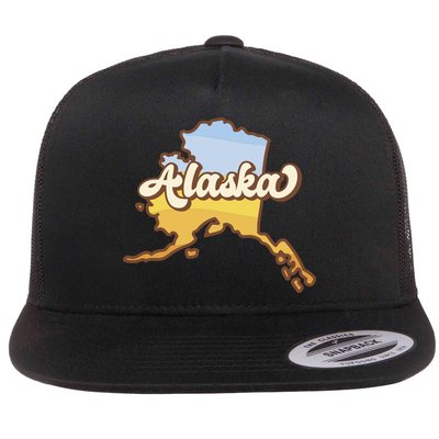Retro Alaska State Logo Flatbill Hat