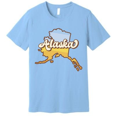 Retro Alaska State Logo Premium T-Shirt