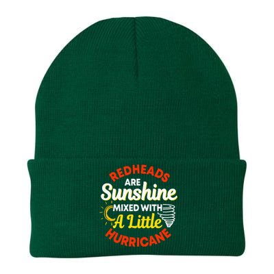 Redheads Are Sunshine Mixed With A Little Hurricane Red Hair Knit Cap Winter Beanie