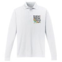 Rise And Shine Give God The Glory Funny Chicken Christian Performance Long Sleeve Polo