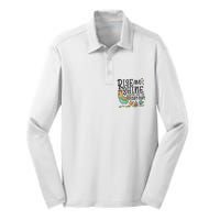 Rise And Shine Give God The Glory Funny Chicken Christian Silk Touch Performance Long Sleeve Polo