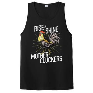 Rise And Shine Mother Cluckers Funny Chicken PosiCharge Competitor Tank