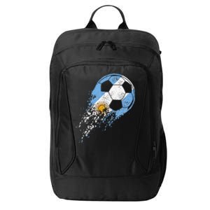 Retro Argentina Soccer Argentinian Flag Pride Soccer City Backpack