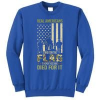 Real Americans Stand For Flag Meaningful Gift Us Veteran Veterans Day Great Gift Sweatshirt