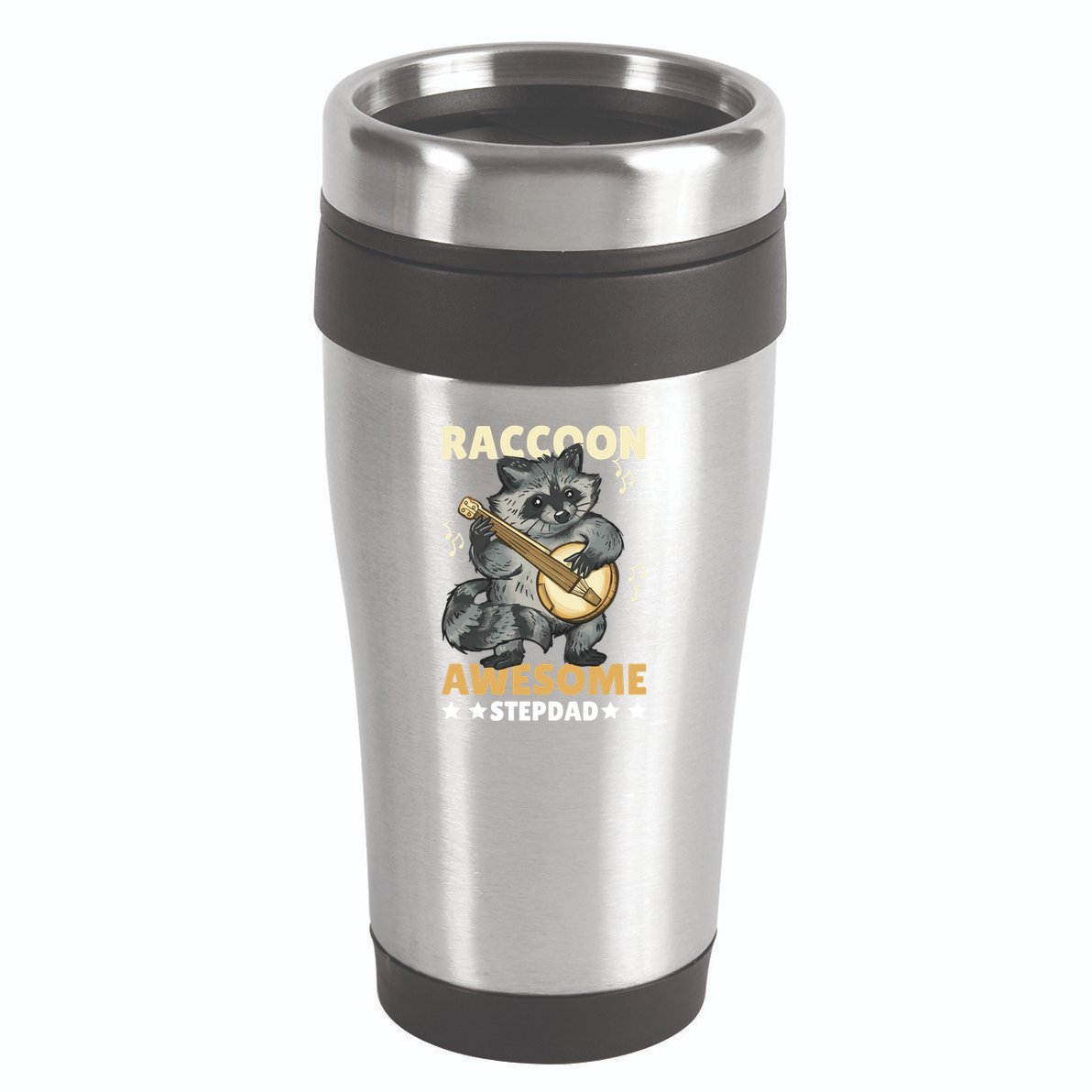 Raccoon Awesome Stepdad For Father's Day Gift 16oz Travel Tumbler