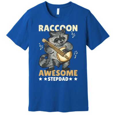 Raccoon Awesome Stepdad For Father's Day Gift Premium T-Shirt