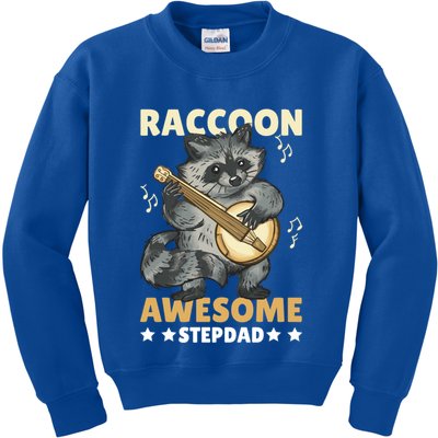 Raccoon Awesome Stepdad For Father's Day Gift Kids Sweatshirt