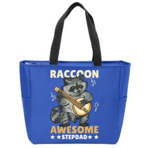 Raccoon Awesome Stepdad For Father's Day Gift Zip Tote Bag