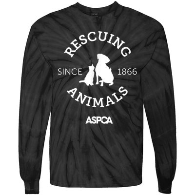 Rescuing Animals Since 1866 Tie-Dye Long Sleeve Shirt