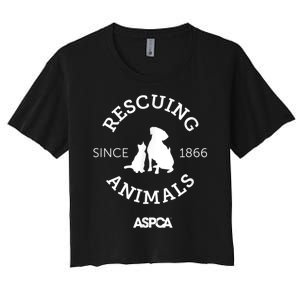 Rescuing Animals Since 1866 Women's Crop Top Tee