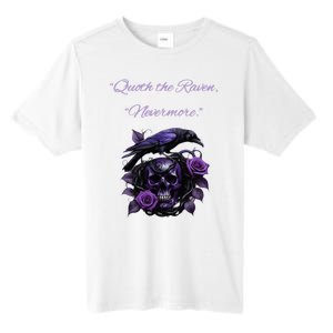 Raven And Skull With Roses Quoth The Raven Tall Fusion ChromaSoft Performance T-Shirt