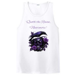 Raven And Skull With Roses Quoth The Raven PosiCharge Competitor Tank