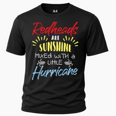 Redheads Are Sunshine Mixed With A Little Hurricane Gift Performance Shirt
