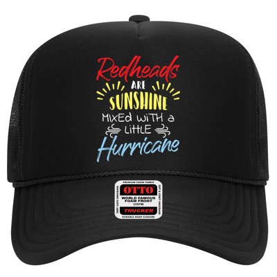 Redheads Are Sunshine Mixed With A Little Hurricane Gift Trucker Hat