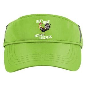 Rise And Shine Mother Cluckers Gift Funny Chicken Rooster Adult Drive Performance Visor