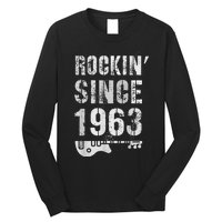 Rockin' Awesome Since 1963 Legendary Rockstar 60th Birthday Long Sleeve Shirt