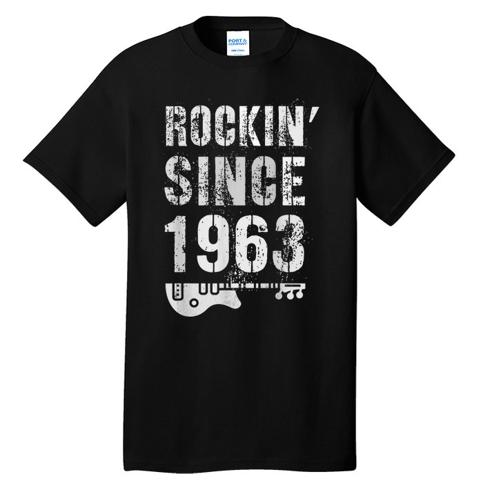 Rockin' Awesome Since 1963 Legendary Rockstar 60th Birthday Tall T-Shirt