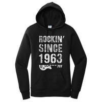 Rockin' Awesome Since 1963 Legendary Rockstar 60th Birthday Women's Pullover Hoodie