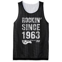 Rockin' Awesome Since 1963 Legendary Rockstar 60th Birthday Mesh Reversible Basketball Jersey Tank