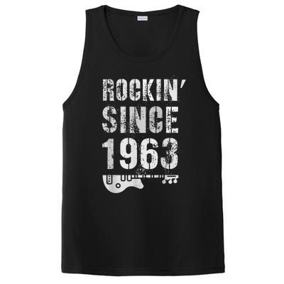 Rockin' Awesome Since 1963 Legendary Rockstar 60th Birthday PosiCharge Competitor Tank