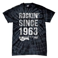 Rockin' Awesome Since 1963 Legendary Rockstar 60th Birthday Tie-Dye T-Shirt