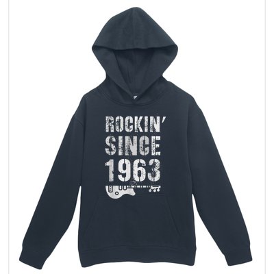 Rockin' Awesome Since 1963 Legendary Rockstar 60th Birthday Urban Pullover Hoodie