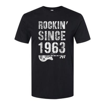 Rockin' Awesome Since 1963 Legendary Rockstar 60th Birthday Softstyle CVC T-Shirt