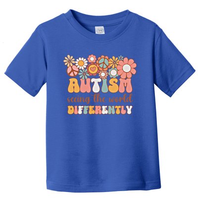 Retro Autism Seeing The World Differently Angle Awareness Meaningful Gift Toddler T-Shirt