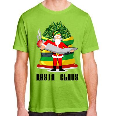 Rasta Claus Santa Funny Christmas Adult ChromaSoft Performance T-Shirt