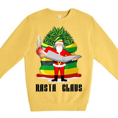 Rasta Claus Santa Funny Christmas Premium Crewneck Sweatshirt