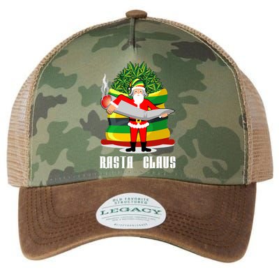 Rasta Claus Santa Funny Christmas Legacy Tie Dye Trucker Hat