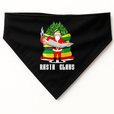 Rasta Claus Santa Funny Christmas USA-Made Doggie Bandana