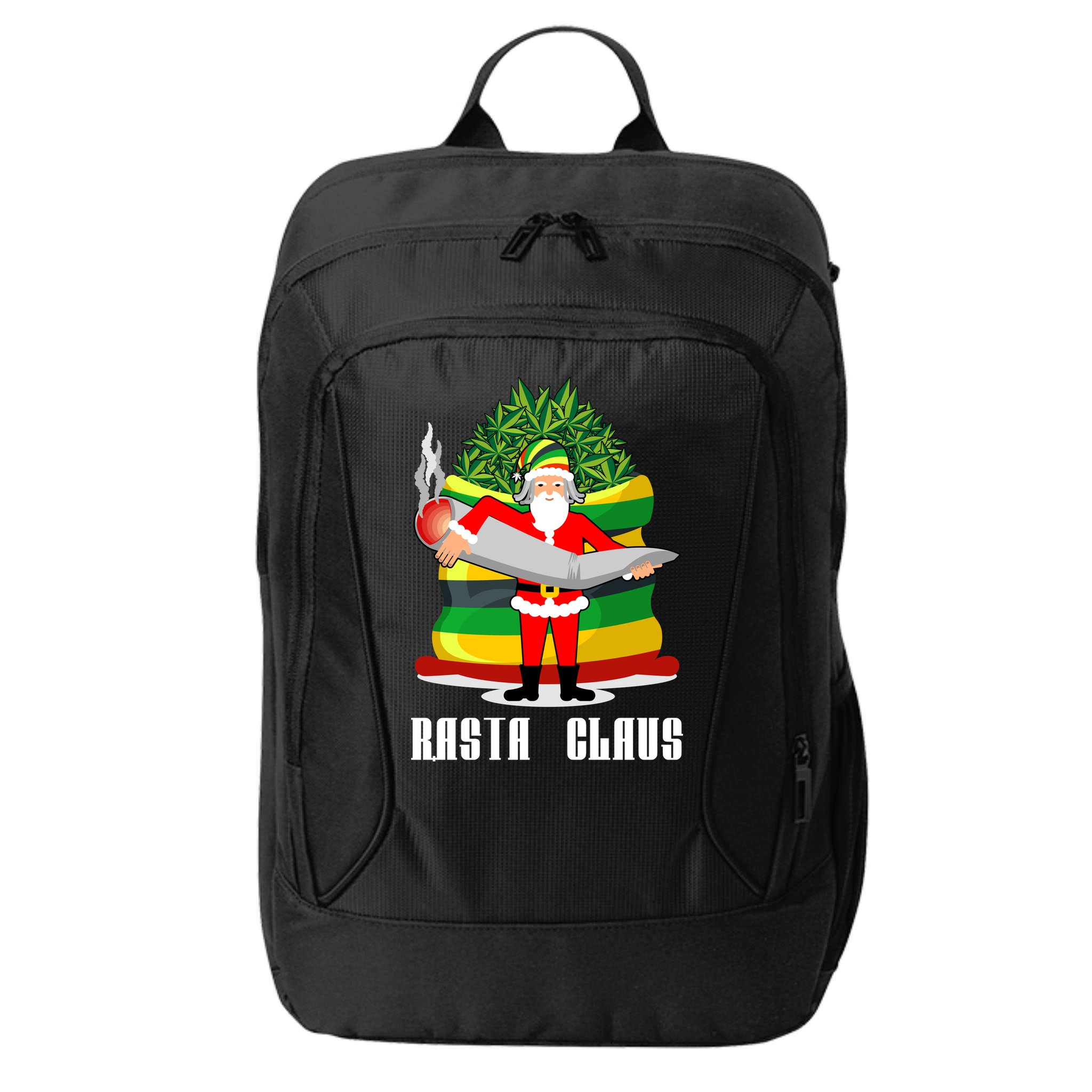 Rasta Claus Santa Funny Christmas City Backpack