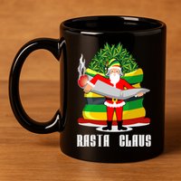 Rasta Claus Santa Funny Christmas 11oz C Handle Ceramic Mug