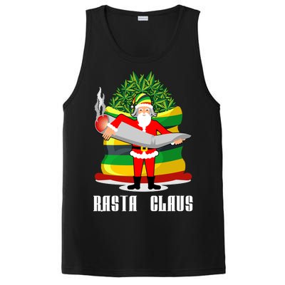 Rasta Claus Santa Funny Christmas PosiCharge Competitor Tank