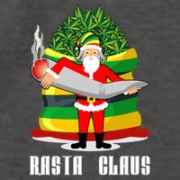 Rasta Claus Santa Funny Christmas Vector Backpack