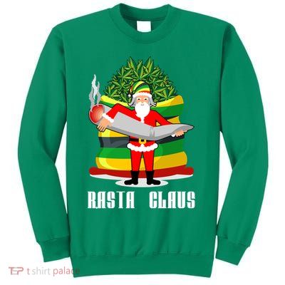 Rasta Claus Santa Funny Christmas Sweatshirt