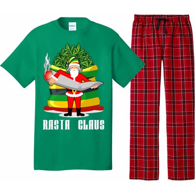 Rasta Claus Santa Funny Christmas Pajama Set