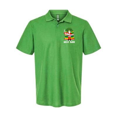 Rasta Claus Santa Funny Christmas Polo