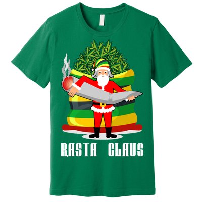 Rasta Claus Santa Funny Christmas Premium T-Shirt