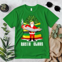Rasta Claus Santa Funny Christmas Premium T-Shirt