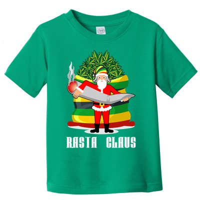 Rasta Claus Santa Funny Christmas Toddler T-Shirt