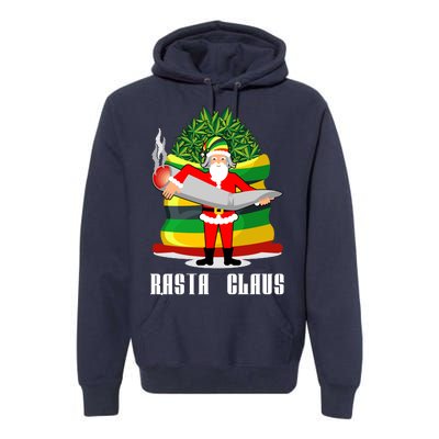 Rasta Claus Santa Funny Christmas Premium Hoodie