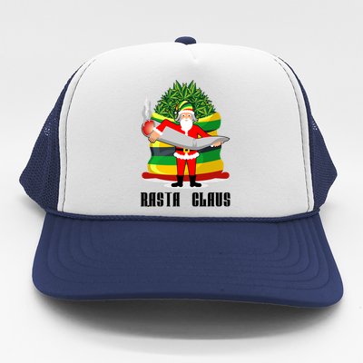 Rasta Claus Santa Funny Christmas Trucker Hat