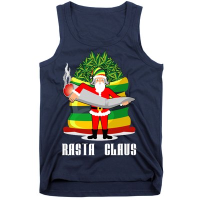 Rasta Claus Santa Funny Christmas Tank Top