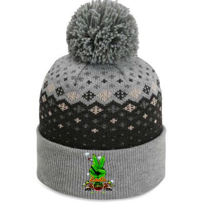 Rasta Jamaica Peace Love Unity The Baniff Cuffed Pom Beanie