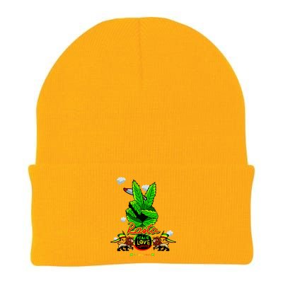 Rasta Jamaica Peace Love Unity Knit Cap Winter Beanie