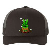 Rasta Jamaica Peace Love Unity Yupoong Adult 5-Panel Trucker Hat