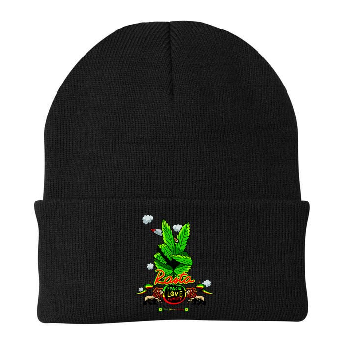 Rasta Jamaica Peace Love Unity Beanie